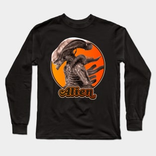 Retro Alien Xenomorph Tribute Long Sleeve T-Shirt